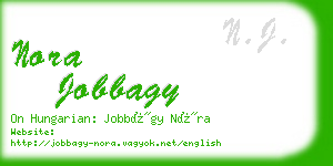 nora jobbagy business card